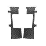 2 teile / satz Kohlenstofffaser Autositzgürtel Panel Dekorativer Aufkleber für Toyota Tundra 2014-2018, links rechts fahren