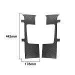 2 teile / satz Kohlenstofffaser Autositzgürtel Panel Dekorativer Aufkleber für Toyota Tundra 2014-2018, links rechts fahren – Bild 2
