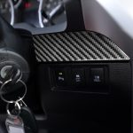 3 stücke / satz Kohlefaser-Car-Center-Konsole Dekorativer Aufkleber für Toyota-Tundra 2014-2018, links Fahren – Bild 6