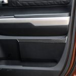 4 teile / satz Kohlefaser Auto Türplatte Dekorativer Aufkleber für Toyota Tundra 2014-2018, links rechts fahren – Bild 6