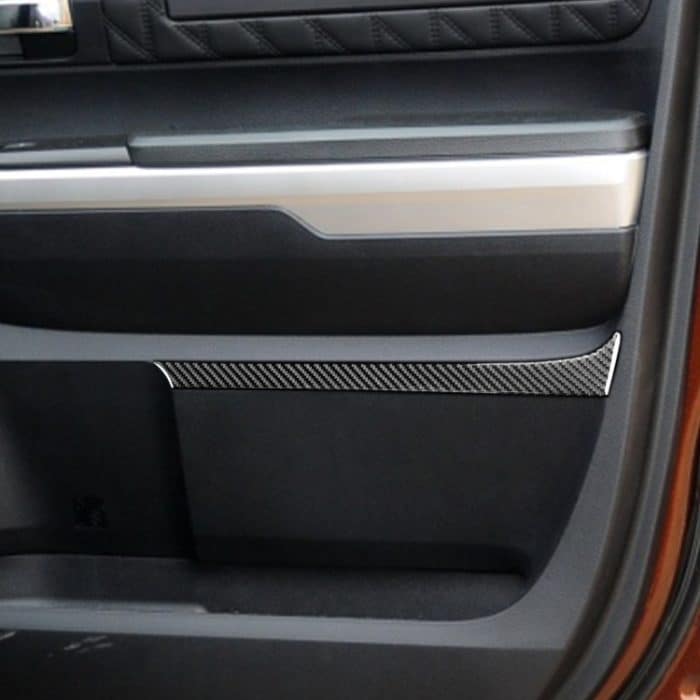 4 teile / satz Kohlefaser Auto Türplatte Dekorativer Aufkleber für Toyota Tundra 2014-2018, links rechts fahren – Bild 6