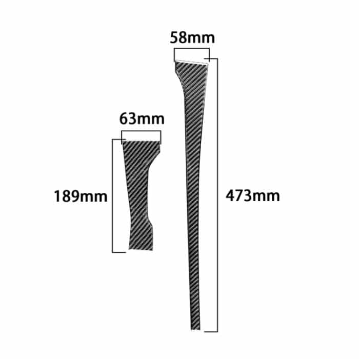 2 stücke / satz Kohlefaserauto Central Bediengeräte Dekorativer Aufkleber für Toyota Tundra 2014-2018, links rechts fahren – Bild 2