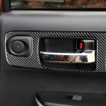 4 teile / satz Kohlenstofffaser-Autotür-Innengriff dekorativer Aufkleber für Toyota-Tundra 2014-2018, rechts fahren – Bild 5