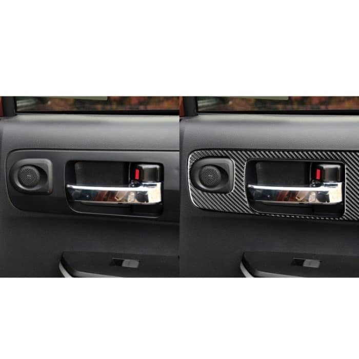 4 teile / satz Kohlenstofffaser-Autotür-Innengriff dekorativer Aufkleber für Toyota-Tundra 2014-2018, rechts fahren – Bild 7