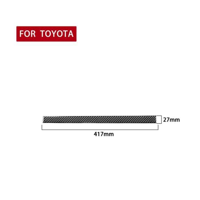 Kohlefaserauto Central Control Cup Holter Slot Matte Dekorativer Aufkleber für Toyota Tundra 2014-2018, links rechts fahren – Bild 2