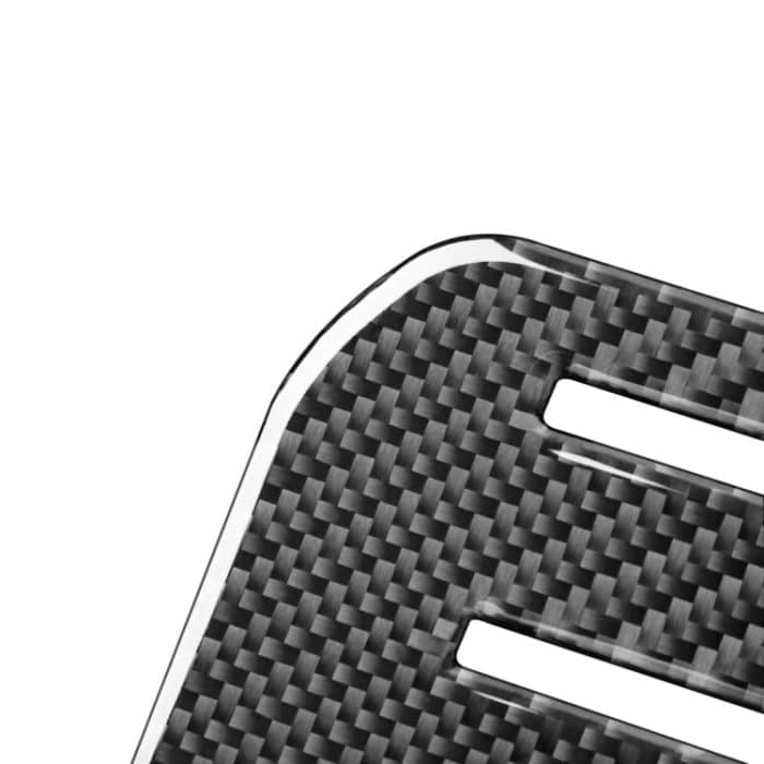 2 stücke / satz Kohlefaserwagen Zentralsteuerung Aufbewahrungsbox Slot Matte Dekorativer Aufkleber für Toyota Tundra 2014-2018, links rechts fahren – Bild 3