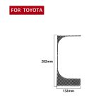 Kohlefaser-Autokassenhalter-Rahmen dekorativer Aufkleber für Toyota-Tundra 2014-2018, rechts fahren – Bild 2