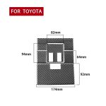 4 teile / satz Kohlenstofffaser Auto Front Zeile Leselicht Panel Dekorative Aufkleber für Toyota Tundra 2014-2018, links rechts fahren universell – Bild 2