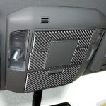4 teile / satz Kohlenstofffaser Auto Front Zeile Leselicht Panel Dekorative Aufkleber für Toyota Tundra 2014-2018, links rechts fahren universell – Bild 6