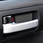 4 teile / satz Kohlenstofffaserauto Innentürschüssel dekorativer Aufkleber für Toyota Tundra 2014-2018, links rechts fahren universell – Bild 5