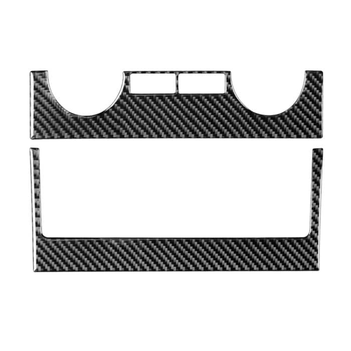 2 teile / set Kohlefaserwagen Central Control Klimaanlage Schalter Panel Dekorativer Aufkleber für Toyota Tundra 2014-2018, links rechts fahren universell – Bild 1