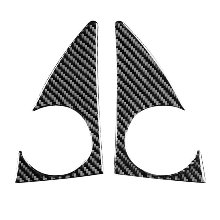 CRP6950.jpg 2 stücke / satz Kohlefaser Auto A-Säule Lautsprecher Panel Dekorativer Aufkleber für Toyota Tundra 2014-2018, links rechts fahren universell – Bild 1