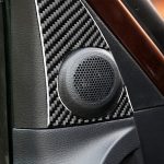 2 stücke / satz Kohlefaser Auto A-Säule Lautsprecher Panel Dekorativer Aufkleber für Toyota Tundra 2014-2018, links rechts fahren universell – Bild 6