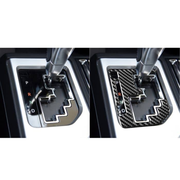 Kohlefaser-Auto-Gang-Indikator-dekorativer Aufkleber für Toyota-Tundra 2014-2018, links rechts fahren universell – Bild 6