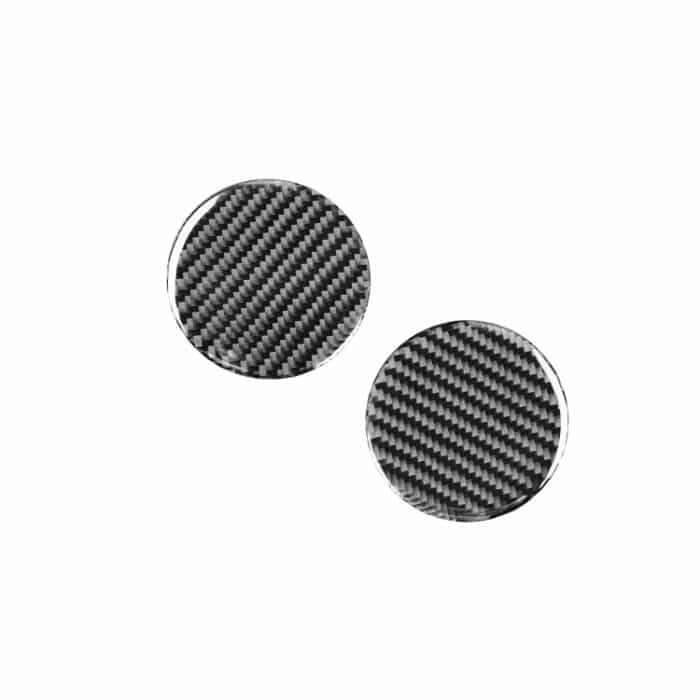 5 stücke / satz Kohlefaserauto Central Control Cup Halter Panel Aufkleber Dekorative Aufkleber für Toyota Tundra 2014-2018, links rechts fahren universell – Bild 3