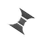 5 stücke / satz Kohlefaserauto Central Control Cup Halter Panel Aufkleber Dekorative Aufkleber für Toyota Tundra 2014-2018, links rechts fahren universell – Bild 4