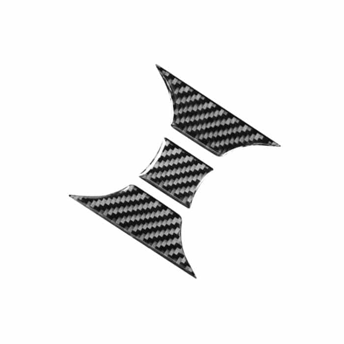 5 stücke / satz Kohlefaserauto Central Control Cup Halter Panel Aufkleber Dekorative Aufkleber für Toyota Tundra 2014-2018, links rechts fahren universell – Bild 4