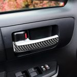 4 teile / satz Kohlenstofffaserauto Innengriff Dekorativer Aufkleber für Toyota Tundra 2014-2018, links rechts fahren universell – Bild 5