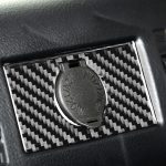 Kohlefaser-Auto-hintere Zigarettenanzünder-Schalter dekorativer Aufkleber für Toyota-Tundra 2014-2018, links rechts fahren universell – Bild 4