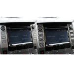 2 stücke / satz Kohlefaser Auto Zentralsteuerung Volumenschalter Dekorative Aufkleber für Toyota Tundra 2014-2018, links rechts fahren universell – Bild 7