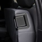 4 teile / satz Kohlefaser-Auto-Rücksitz-Anpassungs-Panel Dekorativer Aufkleber für Toyota-Tundra 2014-2018, links rechts fahren universell – Bild 5