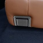 4 teile / satz Kohlefaser-Auto-Rücksitz-Anpassungs-Panel Dekorativer Aufkleber für Toyota-Tundra 2014-2018, links rechts fahren universell – Bild 6