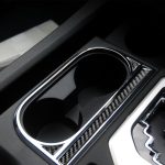 3 teile / satz Kohlefaserauto Central Control Cup Halter Dekorativer Aufkleber für Toyota Tundra 2014-2018, rechte Fahren – Bild 5