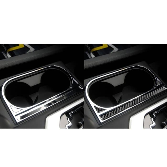 3 teile / satz Kohlefaserauto Central Control Cup Halter Dekorativer Aufkleber für Toyota Tundra 2014-2018, rechte Fahren – Bild 6
