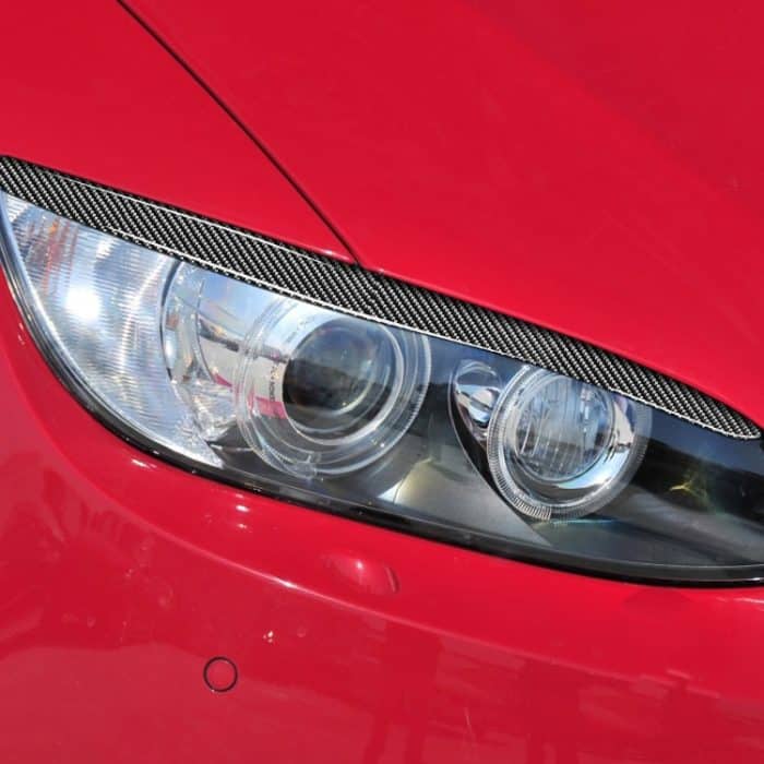 2 teile / satz Kohlefaser-Automarile-Augenbraue-dekoratives Aufkleber für BMW E92 / E93 2006-2012, Drop-Kleber-Version – Bild 5