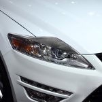 2 stücke / satz Kohlefaser Auto Lampe Augenbraue Dekorative Aufkleber für Ford Mondeo MK4 2007-2013, LOP CLUE-Version – Bild 6