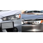 2 Stück / Set Kohlefaser Auto Lampe Augenbraue Dekorative Aufkleber für Mitsubishi Lancer EVO 2008-2014, LOP CLUE-Version – Bild 7