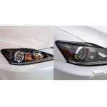 2 Stück / Set Kohlefaser-Auto-Lampen-Augenbraue-dekoratives Aufkleber für Lexus IS250 / IS300 2006-2012, Drop-Kleber-Version – Bild 7