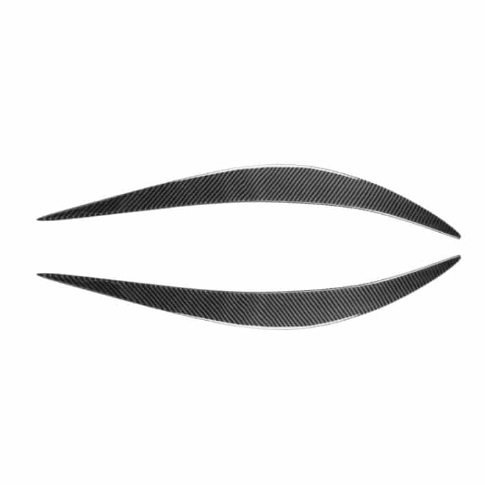 2 teile / satz Kohlefaserauto-Lampe Augenbraue-dekorativer Aufkleber für Infiniti Q50 2014-2019, Drop-Kleber-Version – Bild 1