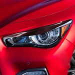 2 teile / satz Kohlefaserauto-Lampe Augenbraue-dekorativer Aufkleber für Infiniti Q50 2014-2019, Drop-Kleber-Version – Bild 6