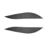 2 stücke / satz Kohlefaser Auto Lampe Augenbraue Dekorative Aufkleber für Honda Civic 2001-2003, Tropfenkleberversion