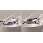 2 stücke / satz Kohlefaser Auto Lampe Augenbraue Dekorative Aufkleber für Honda Civic 1999-1900, Drop Lue Version – Bild 6