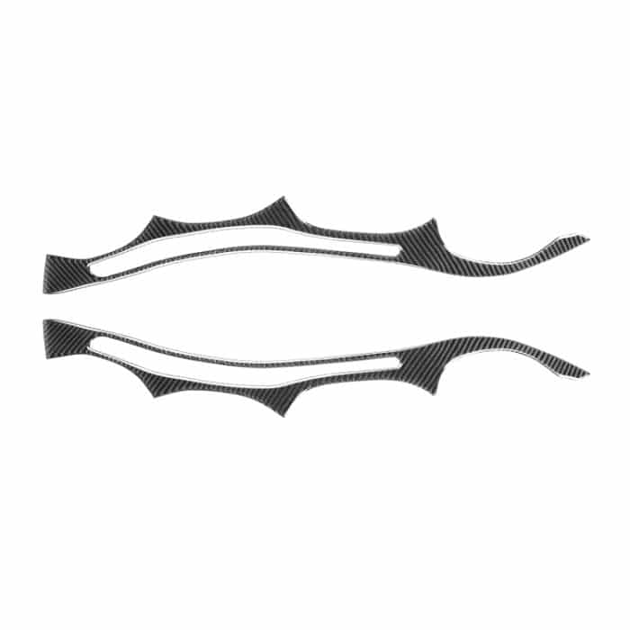 CRP6974.jpg 2 Stück / Set Carbon Faser Auto Lampe Augenbraue Dekorative Aufkleber für BMW E60 5 Series 2004-2010, Tropfenkleberversion – Bild 1