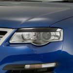2 stücke / satz Kohlefaser-Automobillampen-Augenbraue-dekoratives Aufkleber für Volkswagen Passat B6 3c 2005-2010, Tropfenkleberversion – Bild 5