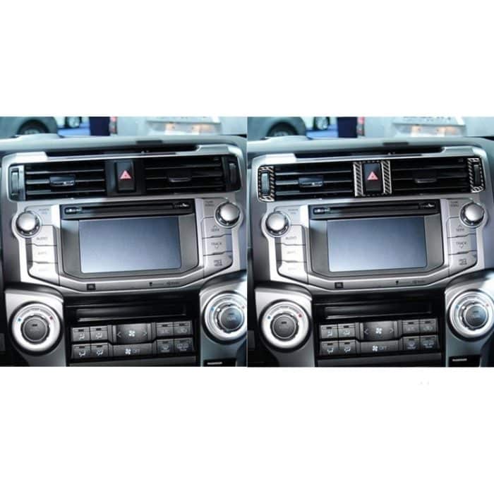 3 stücke / satz Kohlefaserauto Central Air Outlet Dekorative Aufkleber für Toyota 4Runner 2010-2020 – Bild 6