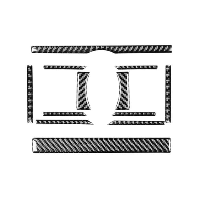 12 teile / satz Kohlefaser Auto Klimaanlage Switch Panel Dekorative Aufkleber für Toyota 4Runner 2010-2020 – Bild 1