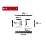 12 teile / satz Kohlefaser Auto Klimaanlage Switch Panel Dekorative Aufkleber für Toyota 4Runner 2010-2020 – Bild 2
