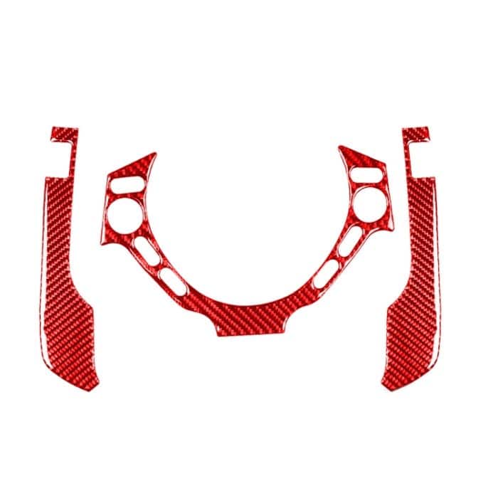 3 Teile/satz Carbon Faser Auto Armaturenbrett Lenkrad Tasten Dekorative Aufkleber für Nissan GTR R35 2008-2016, links und Rechts Fahren Universal, Dashboard Steering Wheel Buttons – Bild 1