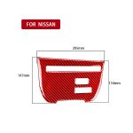 Dekorativer Aufkleber für Auto-CD-Player-Konsole aus Kohlefaser, A-Version, für Nissan GTR R35 2008–2016, Linksfahrt, CD Player Console A Version – Bild 2