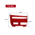 Karbonfaser-Auto-CD-Player-Konsole B-Version, dekorativer Aufkleber für Nissan GTR R35 2008–2016, Linksfahrt, CD Player Console B Version – Bild 2