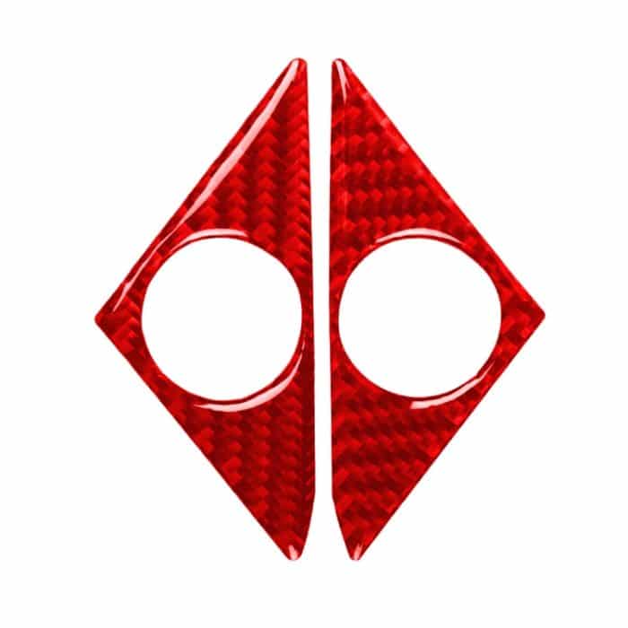 CRP7021R.jpg Dekorativer Aufkleber für Autotürhupen aus Kohlefaser für Nissan GTR R35 2008–2016, links und rechts fahrend, universell, Door Horn – Bild 1