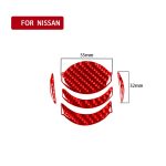 5 Teile/satz Carbon Faser Auto Zentralen Luftauslass Dekorative Aufkleber für Nissan GTR R35 2008-2016, links und Rechts Fahren Universal, Central Air Outlet, 5 PCS – Bild 2