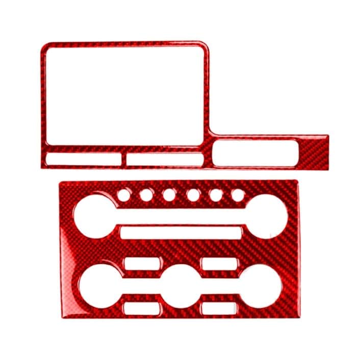 2 Teile/satz Carbon Faser Auto Navigation Instrument Dekorative Aufkleber für Nissan GTR R35 2008-2016, Rechts Fahren, Navigation Instrument , Right Driving – Bild 1