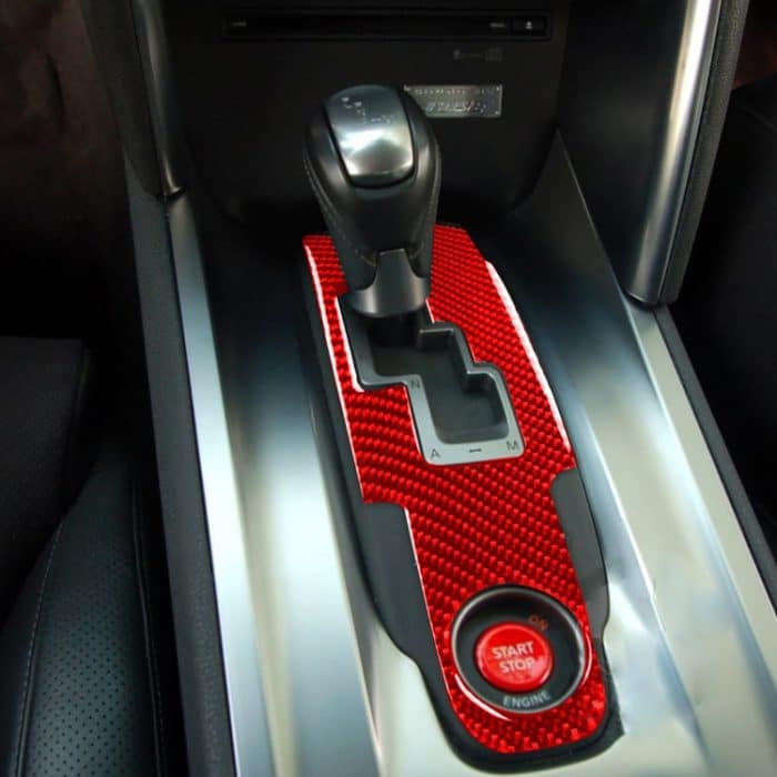 Kohlefaser-Auto-Gangschalttafel-dekorativer Aufkleber für Nissan GTR R35 2008–2016, links und rechts fahrend, universell, Gear Shift Panel – Bild 5