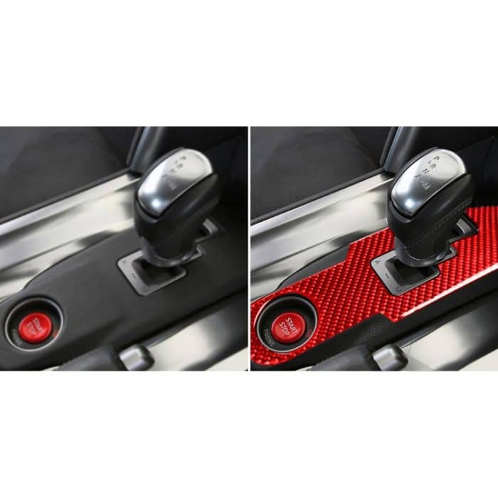 Kohlefaser-Auto-Gangschalttafel-dekorativer Aufkleber für Nissan GTR R35 2008–2016, links und rechts fahrend, universell, Gear Shift Panel – Bild 6