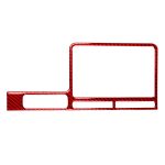 Carbon Fiber Car Navigation Display Frame Dekorativer Aufkleber für Nissan GTR R35 2008–2016, Linksfahren, Navigation Display Frame, Left Driving
